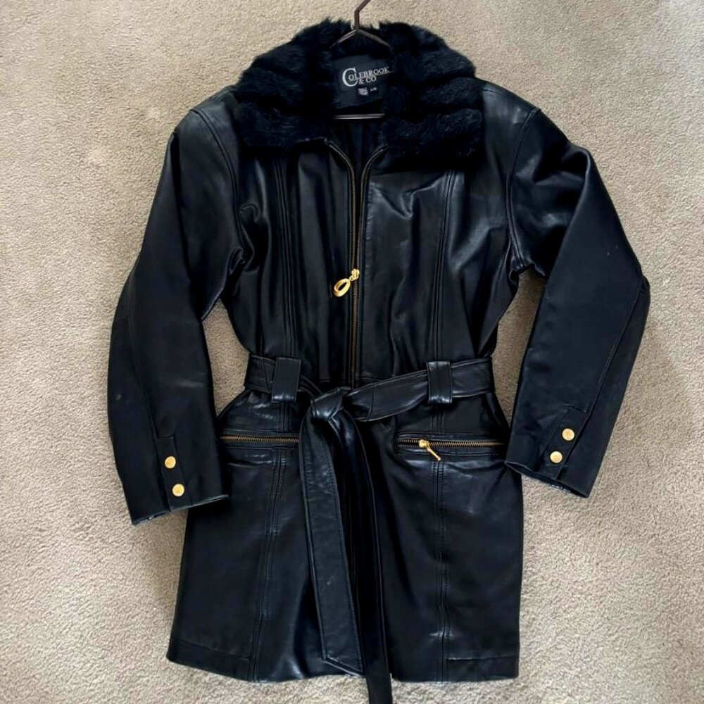 Leather jacket, Colebrook & Co., vintage
